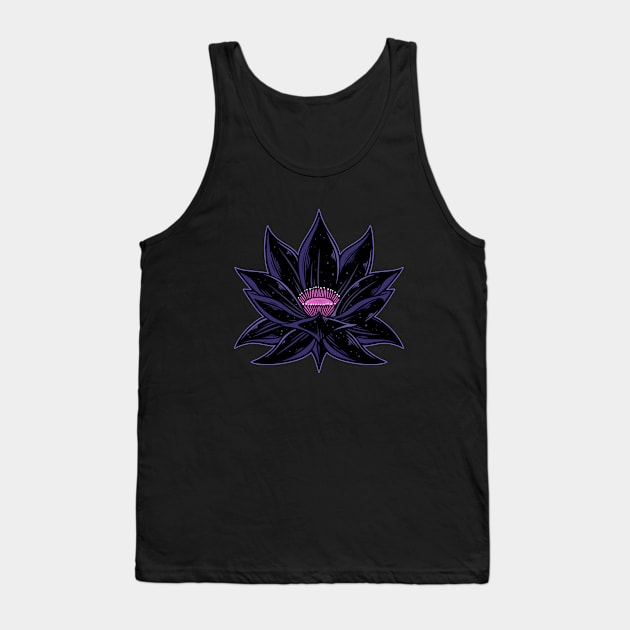 Black lotus Tank Top by KyodanJr